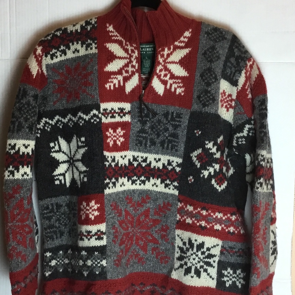 Ralph Lauren 100% wool handmade sweater